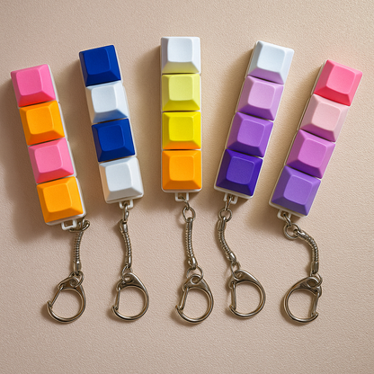 ของเล่นคลายเบื่อ คีย์บอร์ดกลไก 4 ปุ่มแบบปรับแต่งได้